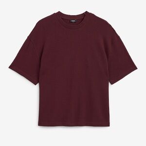 Express Burgundy Short Sleeve Tee